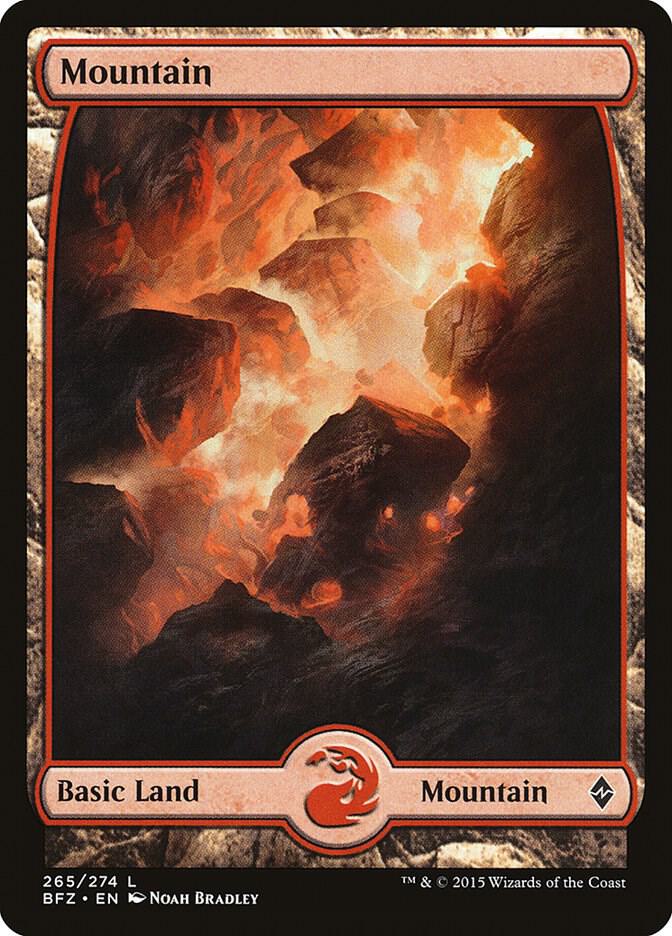 Mountain (265) - Full Art [Battle for Zendikar] 265
