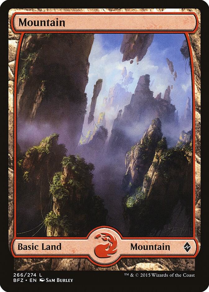 Mountain (266) - Full Art [Battle for Zendikar] 266