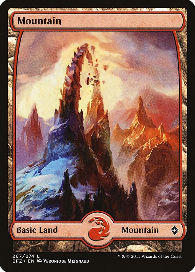 Mountain (267) - Full Art [Battle for Zendikar] 267