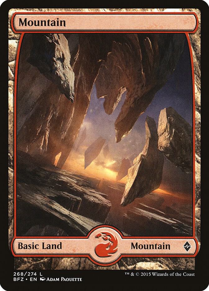 Mountain (268) - Full Art [Battle for Zendikar] 268