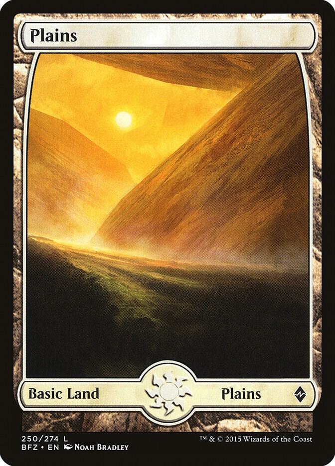 Plains (250) - Full Art [Battle for Zendikar] 250