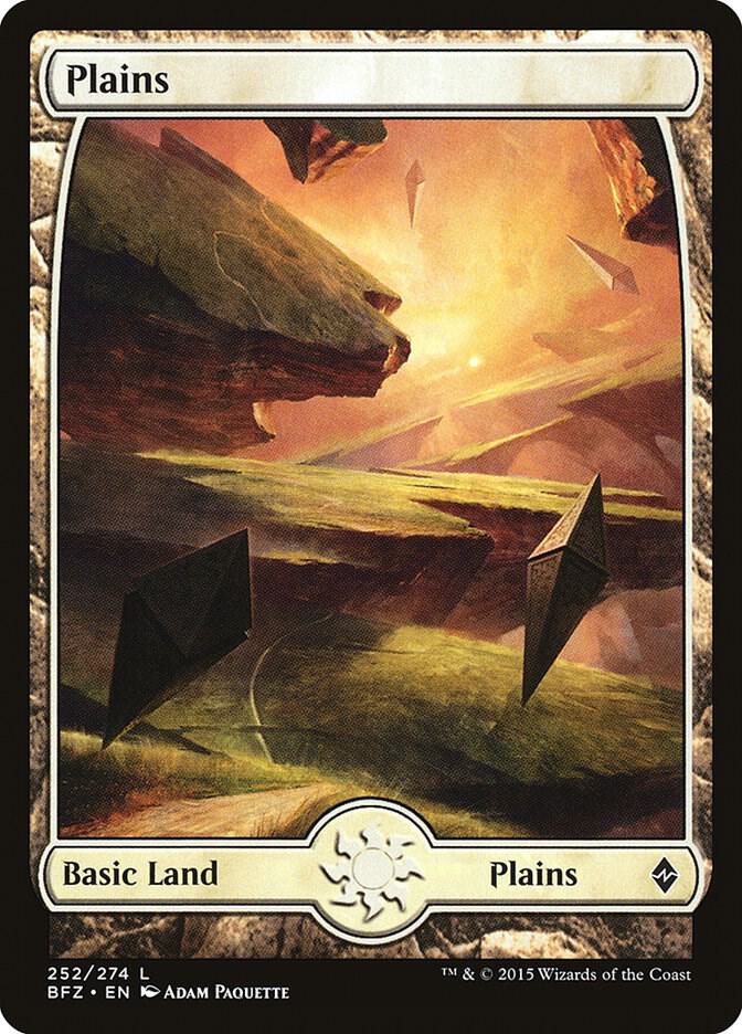 Plains (252) - Full Art [Battle for Zendikar] 252