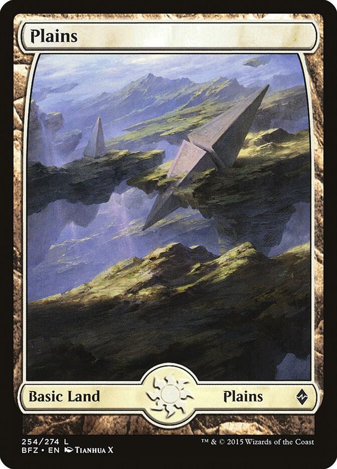 Plains (254) - Full Art [Battle for Zendikar] 254