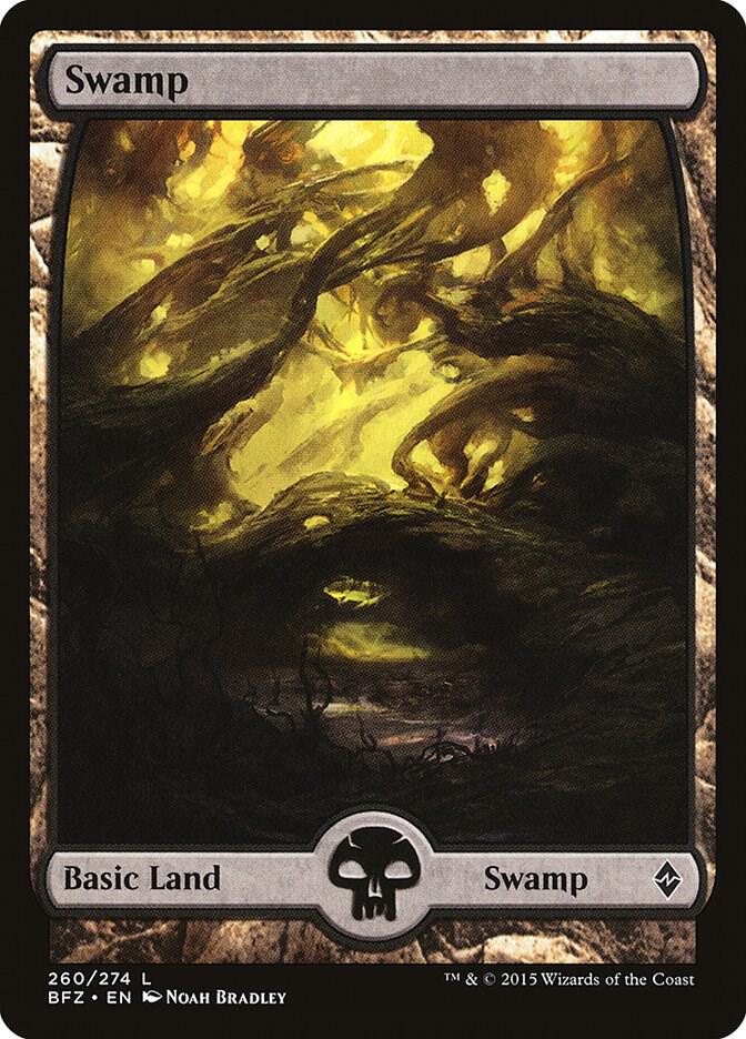Swamp (260) - Full Art [Battle for Zendikar] 260