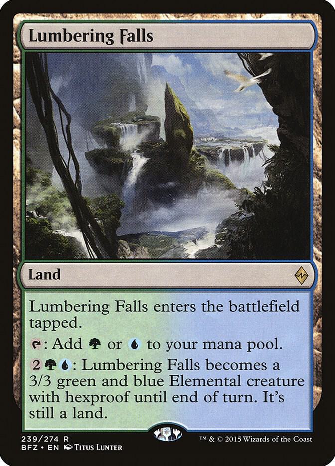 Lumbering Falls [Battle for Zendikar] 239