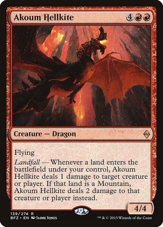 Akoum Hellkite [Battle for Zendikar] 139