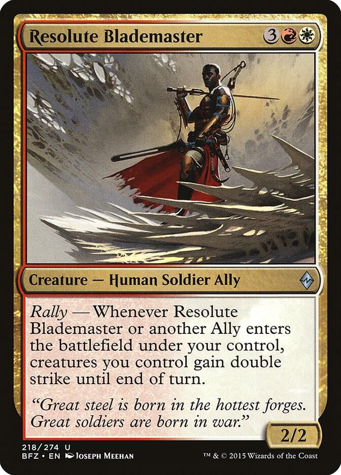 Resolute Blademaster [Battle for Zendikar] 218