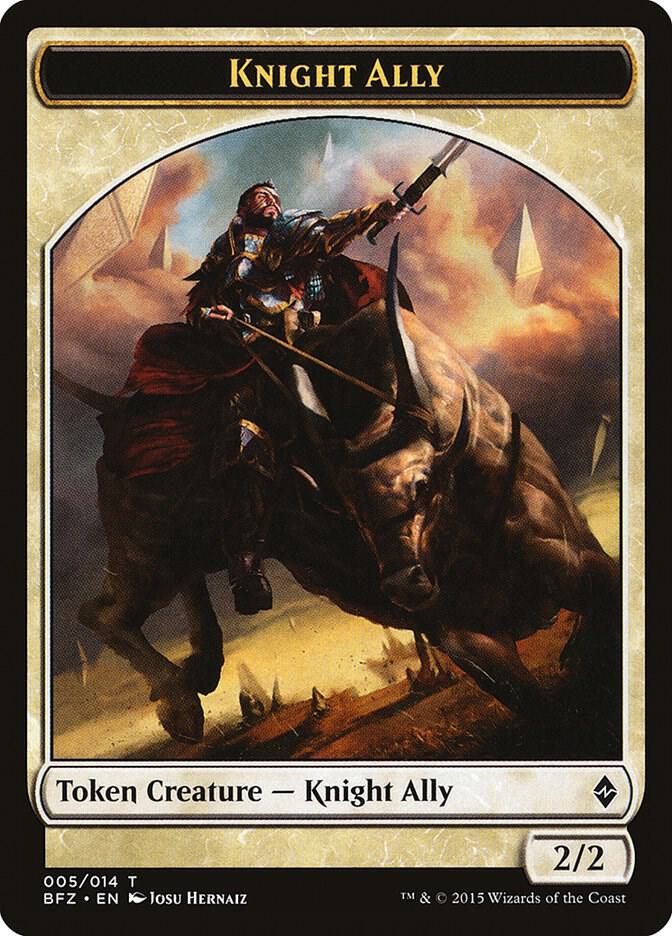 Knight Ally Token [Battle for Zendikar] 5