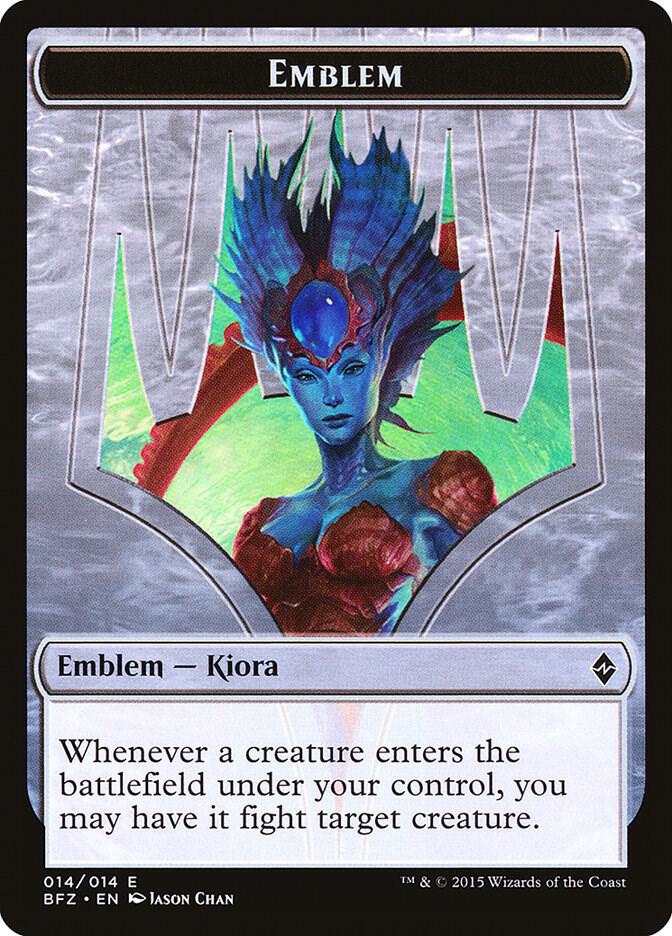 Emblem - Kiora, Master of the Depths [Battle for Zendikar] 14