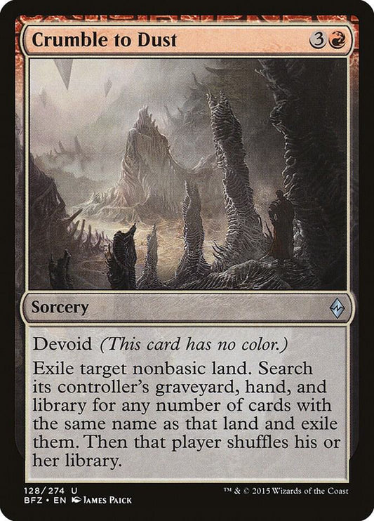 Crumble to Dust [Battle for Zendikar] 128