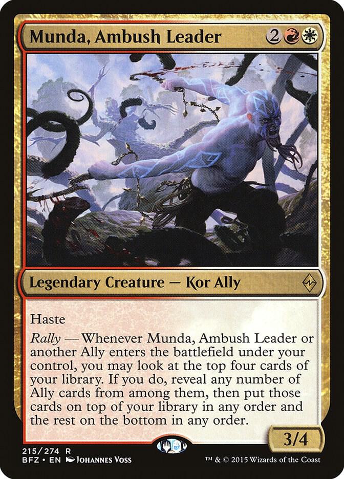Munda, Ambush Leader [Battle for Zendikar] 215