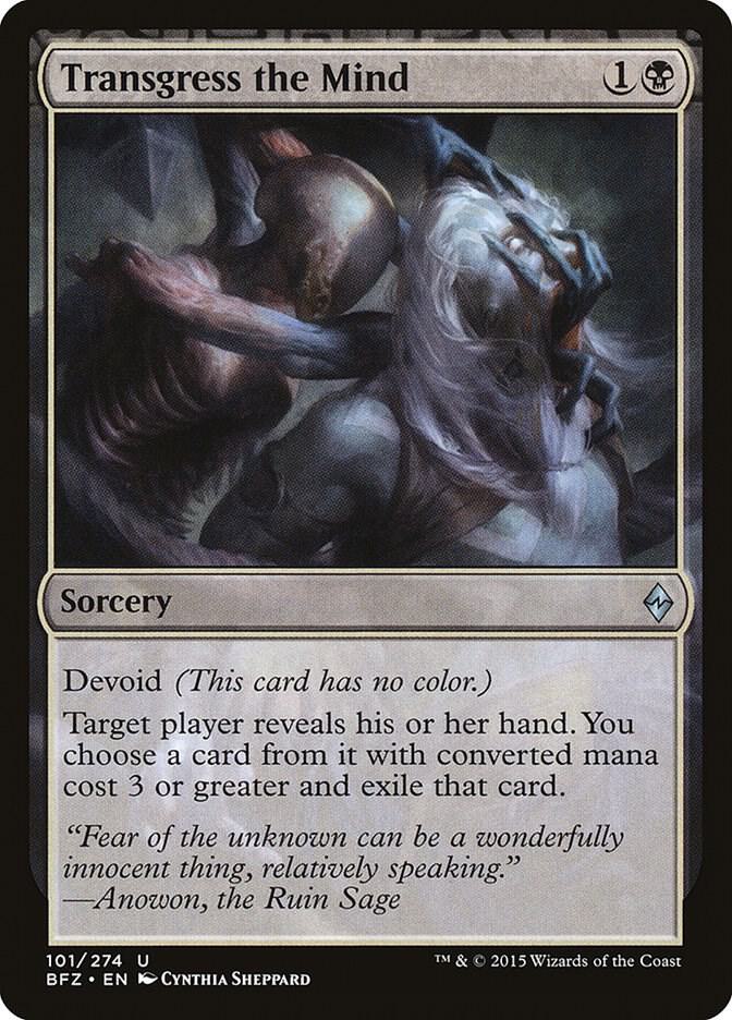 Transgress the Mind [Battle for Zendikar] 101