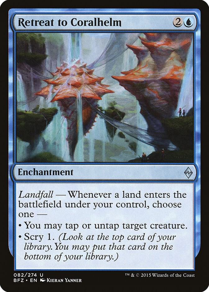 Retreat to Coralhelm [Battle for Zendikar] 82