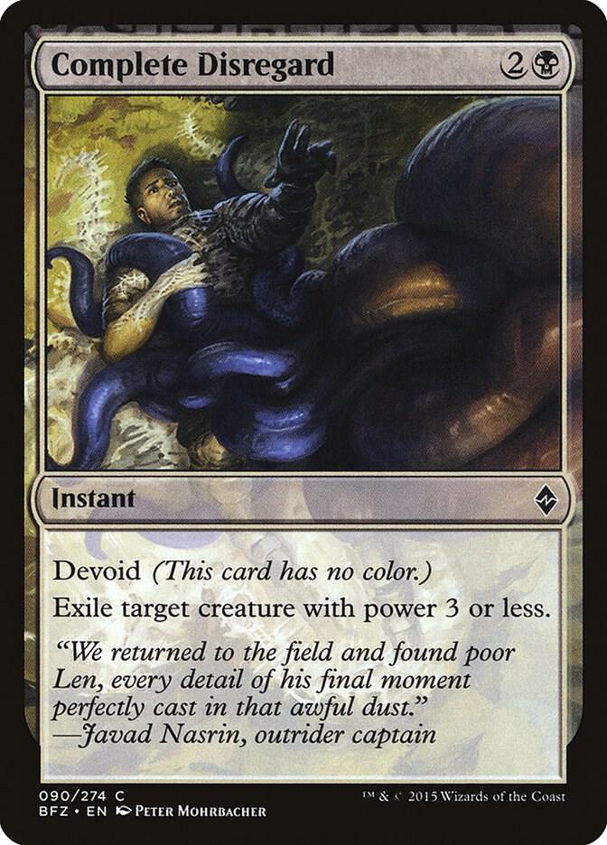 Complete Disregard [Battle for Zendikar] 90