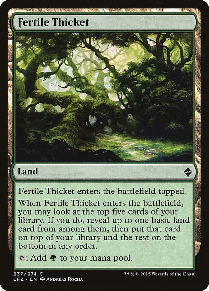 Fertile Thicket [Battle for Zendikar] 237