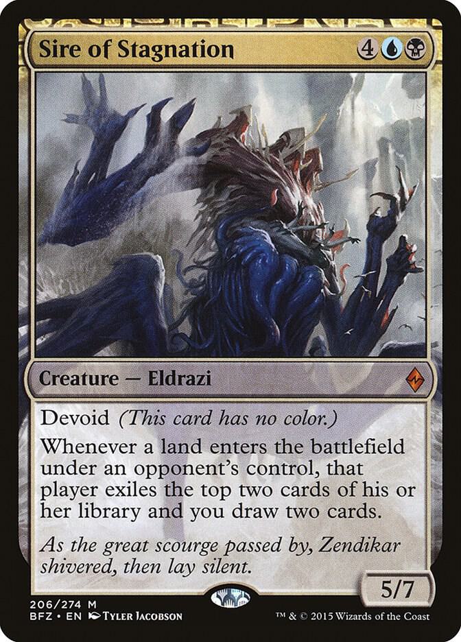 Sire of Stagnation [Battle for Zendikar] 206