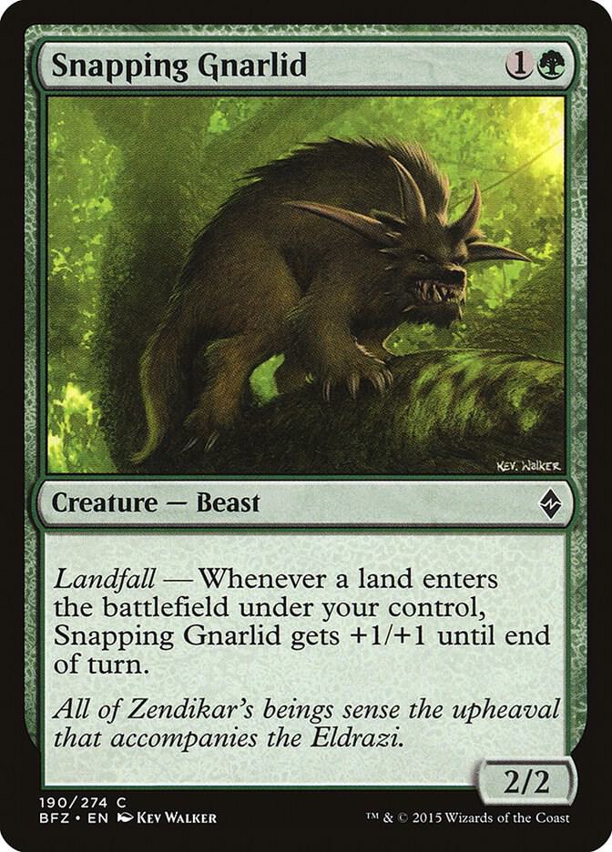 Snapping Gnarlid [Battle for Zendikar] 190