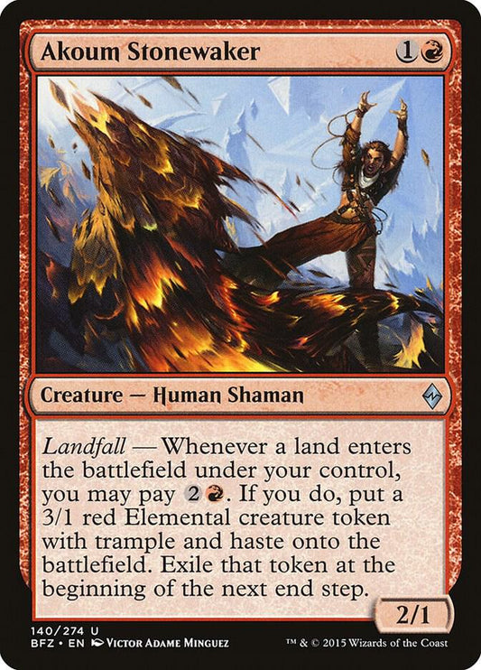 Akoum Stonewaker [Battle for Zendikar] 140