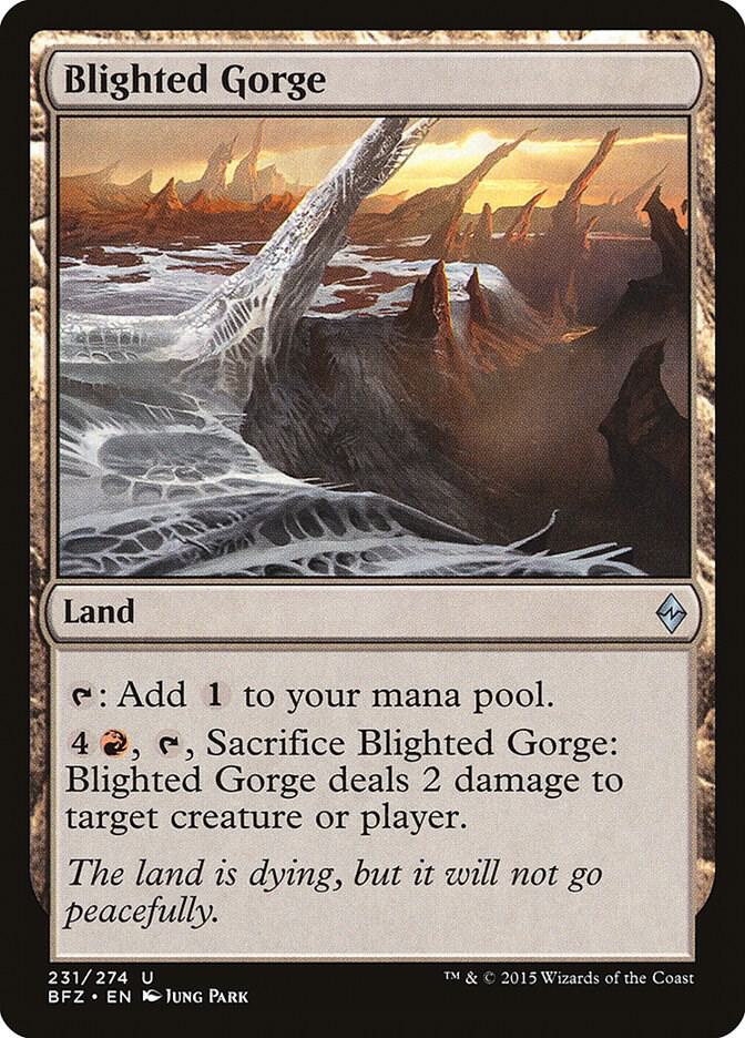 Blighted Gorge [Battle for Zendikar] 231