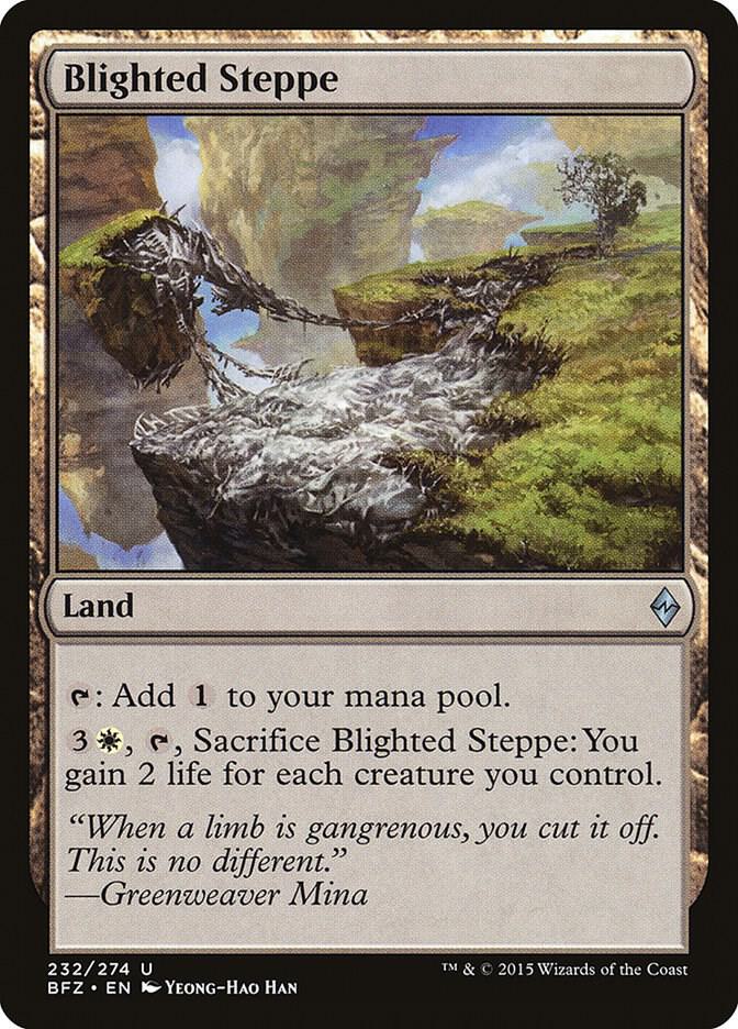 Blighted Steppe [Battle for Zendikar] 232