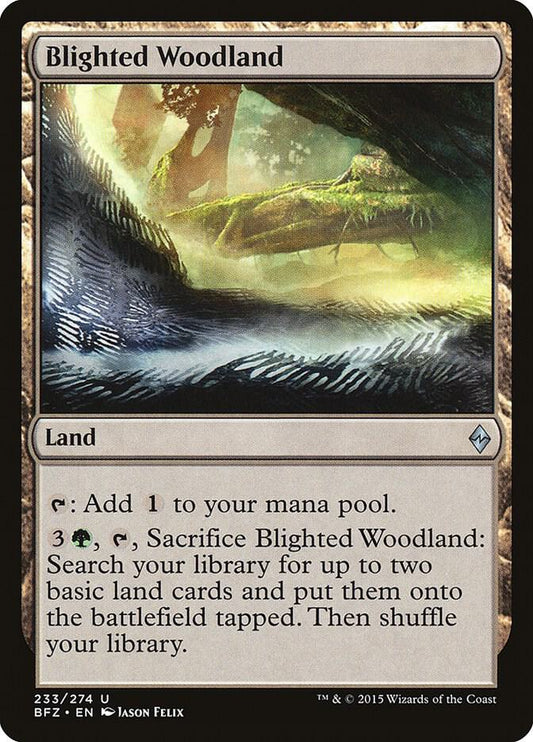 Blighted Woodland [Battle for Zendikar] 233