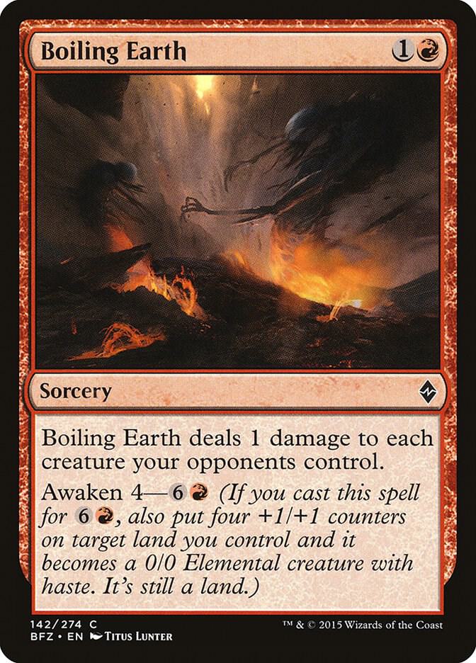 Boiling Earth [Battle for Zendikar] 142