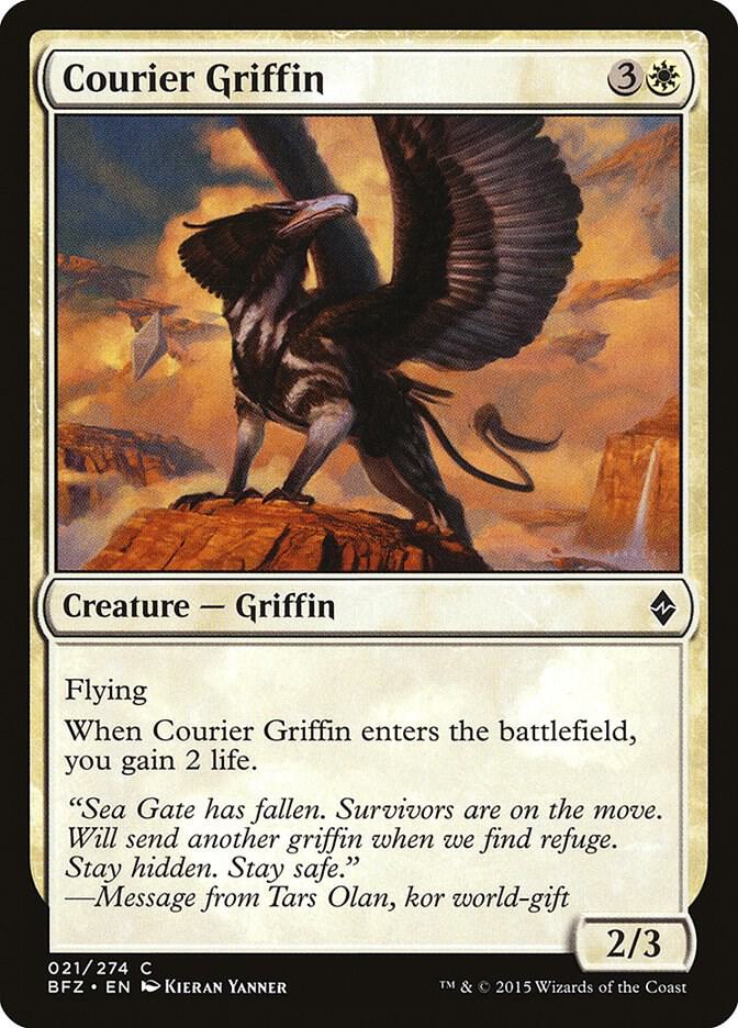 Courier Griffin [Battle for Zendikar] 21