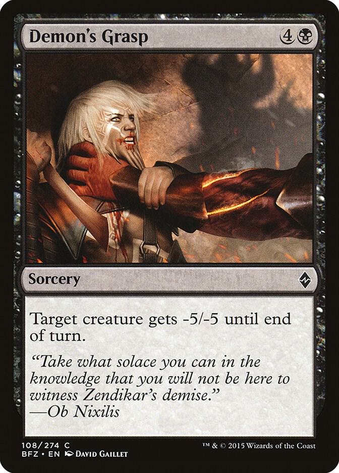 Demon's Grasp [Battle for Zendikar] 108