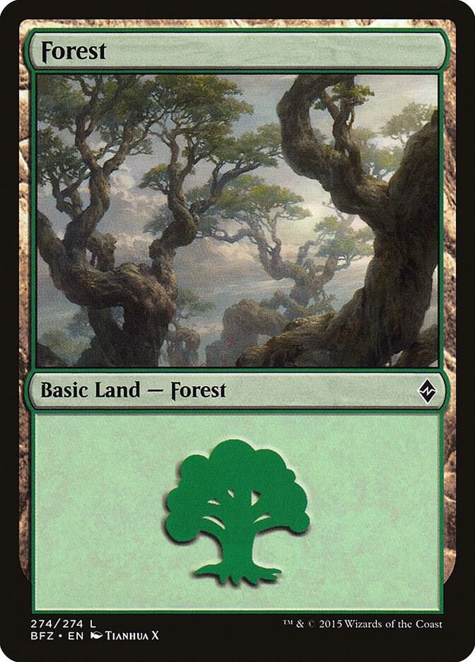 Forest (274) [Battle for Zendikar] 274