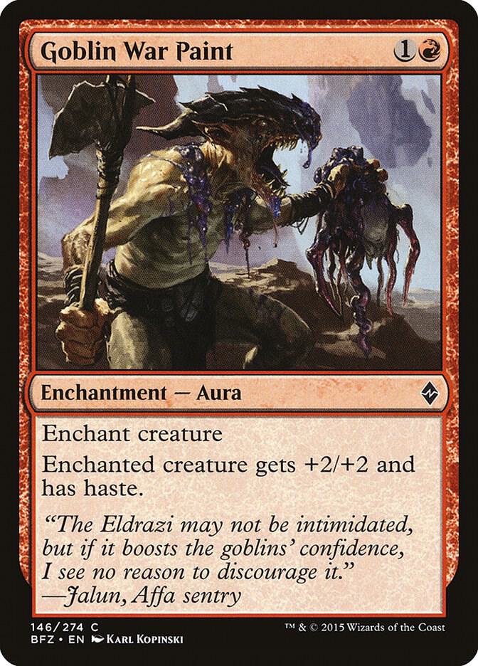 Goblin War Paint [Battle for Zendikar] 146