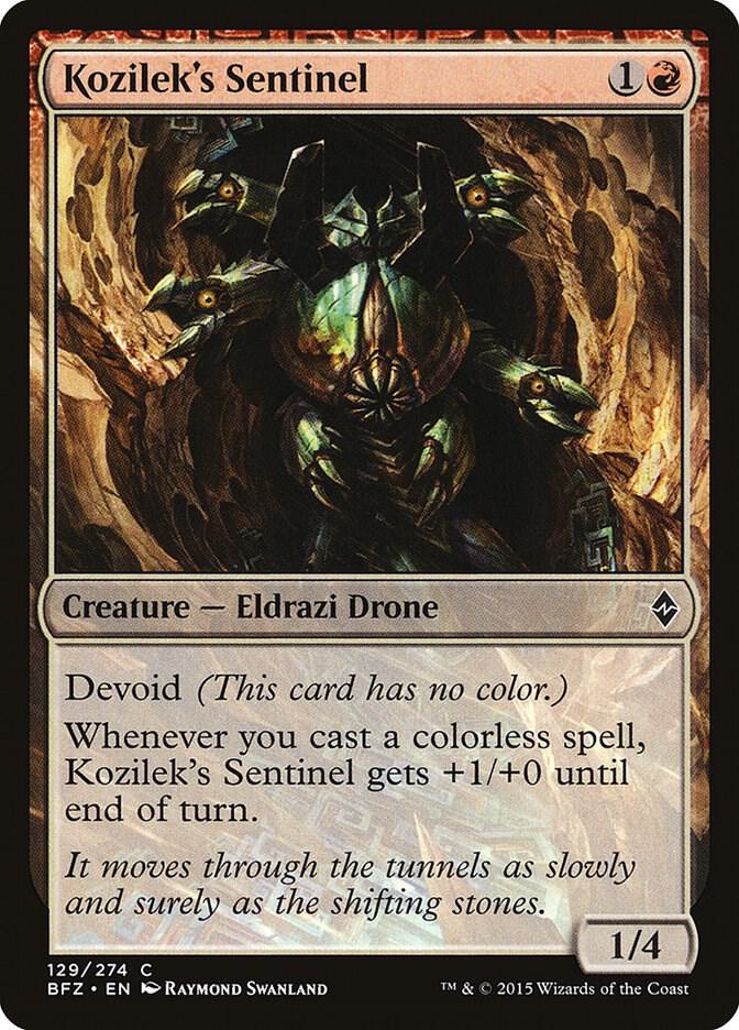 Kozilek's Sentinel [Battle for Zendikar] 129