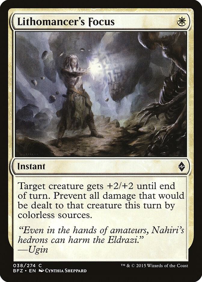 Lithomancer's Focus [Battle for Zendikar] 38