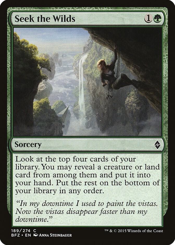 Seek the Wilds [Battle for Zendikar] 189