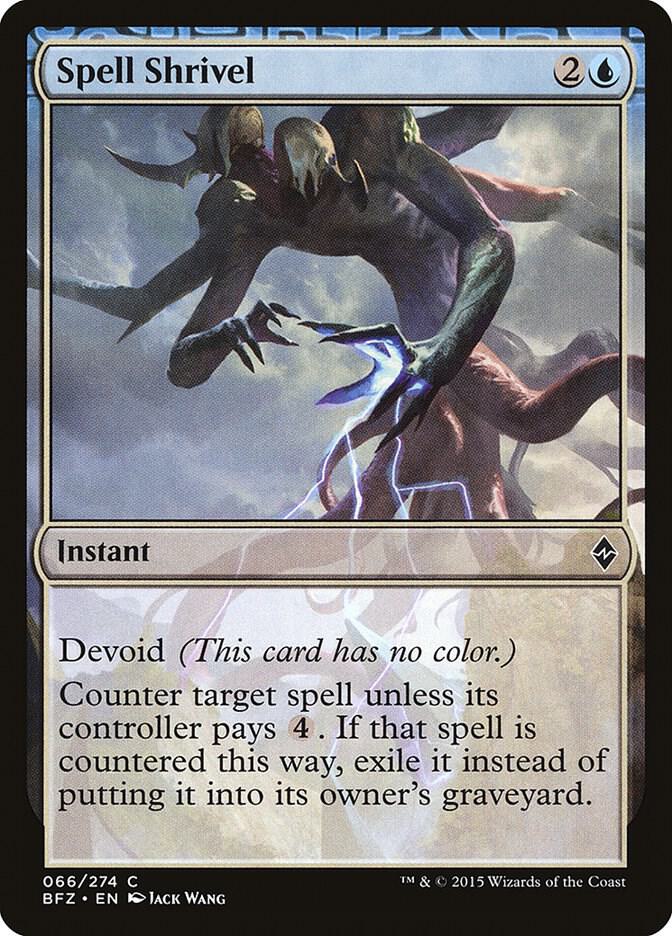Spell Shrivel [Battle for Zendikar] 66