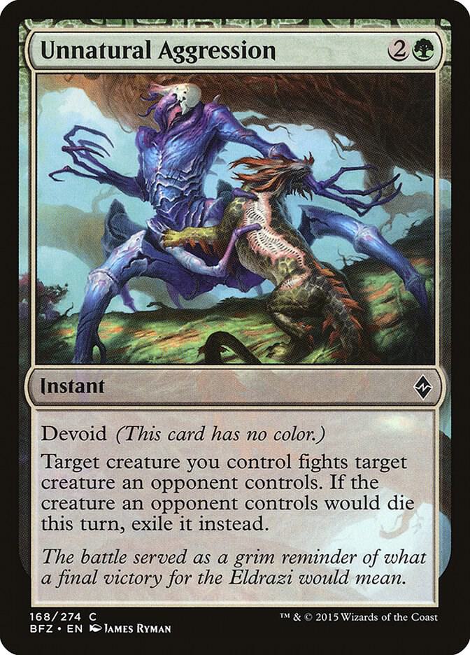 Unnatural Aggression [Battle for Zendikar] 168