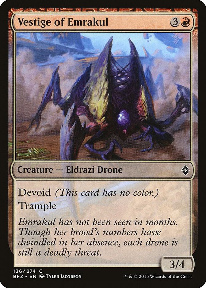 Vestige of Emrakul [Battle for Zendikar] 136