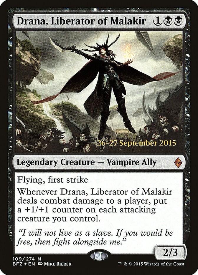 Drana, Liberator of Malakir [Prerelease Cards] 109