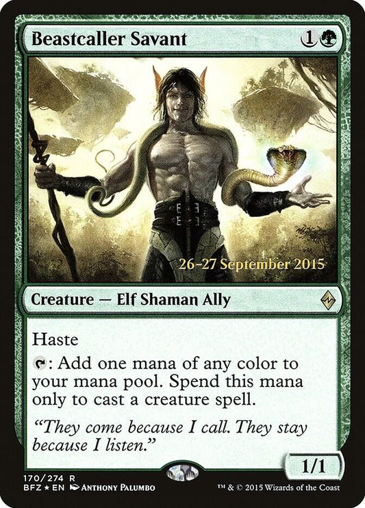 Beastcaller Savant [Prerelease Cards] 170