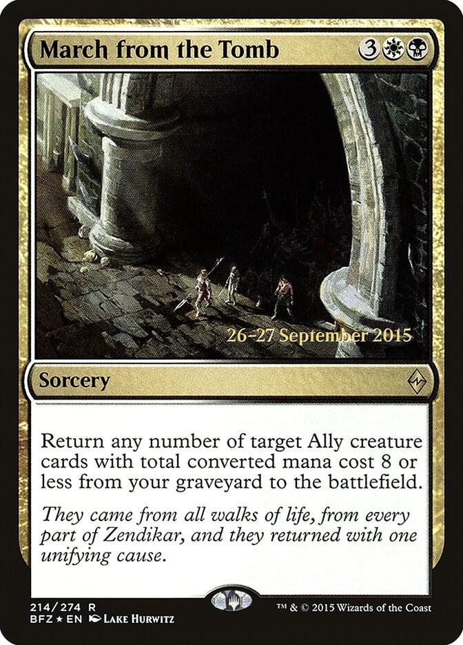 March from the Tomb [Prerelease Cards] 214