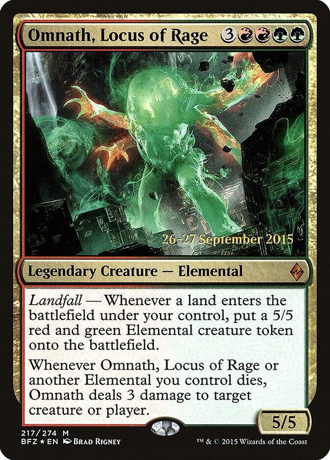 Omnath, Locus of Rage [Prerelease Cards] 217