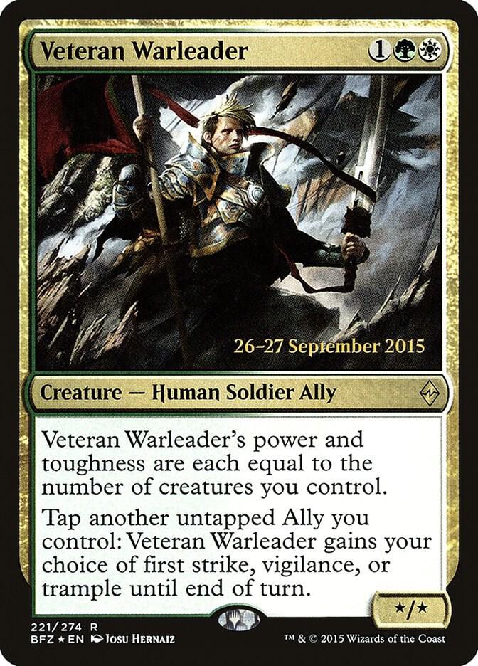 Veteran Warleader [Prerelease Cards] 221