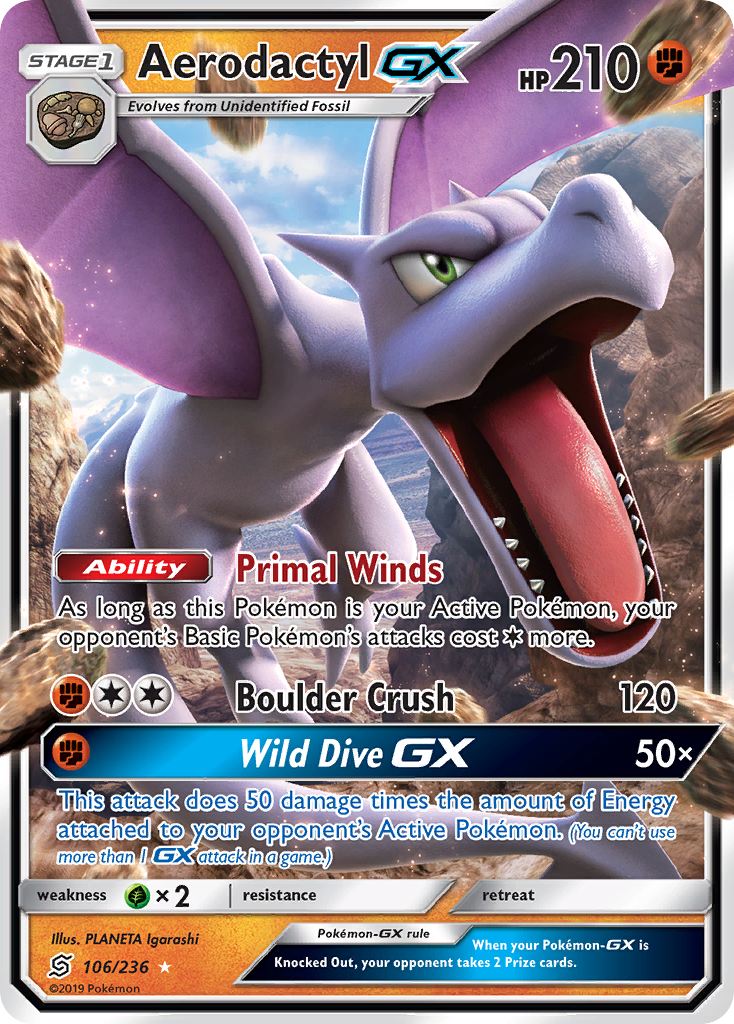 Aerodactyl-GX - 106/236 Unified Minds