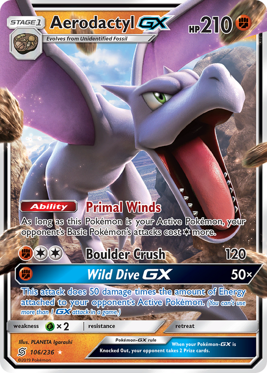 Aerodactyl-GX - 106/236 Unified Minds