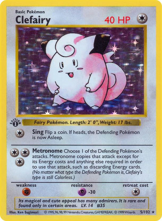 Clefairy [Base Set (Shadowless)] 005/102