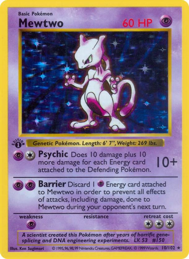 Mewtwo [Base Set (Shadowless)] 010/102