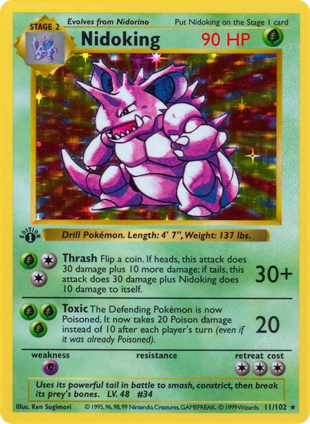 Nidoking [Base Set (Shadowless)] 011/102