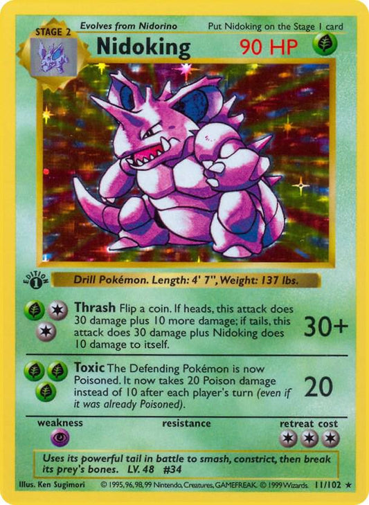 Nidoking [Base Set (Shadowless)] 011/102