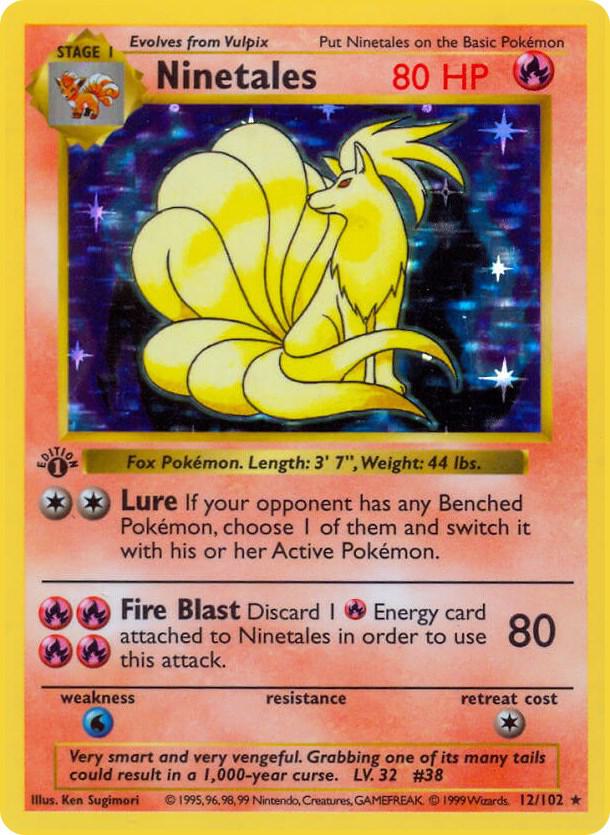 Ninetales [Base Set (Shadowless)] 012/102