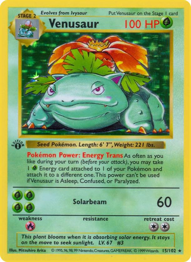 Venusaur [Base Set (Shadowless)] 015/102
