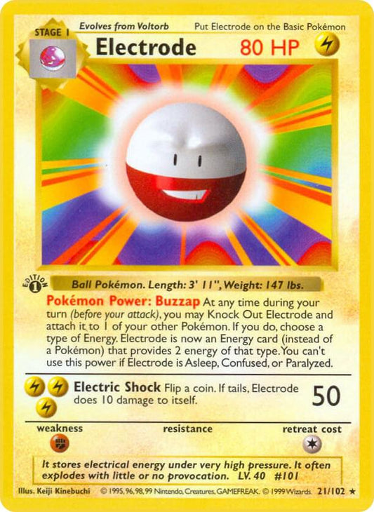 Electrode [Base Set (Shadowless)] 021/102